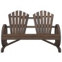 Adirondack Doppel-Gartensessel aus massivem Tannenholz von , Gartenstühle - Ref: Foro24-365096, Preis: 178,99 €, Rabatt: %