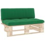 Zentrales Palettensofa für imprägniertes Kiefernholz im Garten von , Modulare Sofas für den Außenbereich - Ref: Foro24-306653...