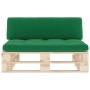 Central pallet sofa for garden made of impregnated pine wood by , Modular outdoor sofas - Ref: Foro24-3066534, Price: 106,82 ...