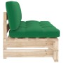 Central pallet sofa for garden made of impregnated pine wood by , Modular outdoor sofas - Ref: Foro24-3066534, Price: 106,82 ...