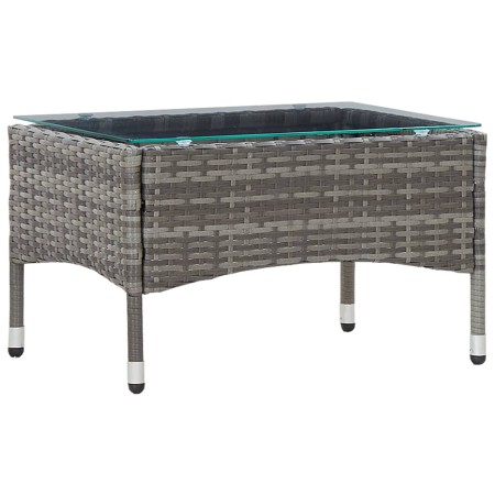 Gray synthetic rattan coffee table 60x40x36 cm by vidaXL, Garden tables - Ref: Foro24-45908, Price: 69,19 €, Discount: %