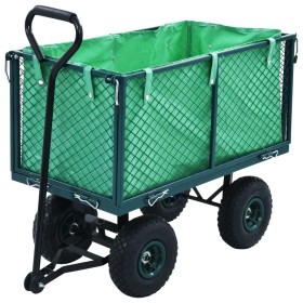 Carrito de mano de jardín verde 350 kg de vidaXL, Carretillas de carga - Ref: Foro24-145510, Precio: 138,59 €, Descuento: %