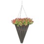 Maceteros colgantes 2 unidades ratán sintético gris de vidaXL, Maceteros y jardineras - Ref: Foro24-46956, Precio: 38,99 €, D...