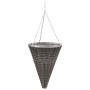 Maceteros colgantes 2 unidades ratán sintético gris de vidaXL, Maceteros y jardineras - Ref: Foro24-46956, Precio: 38,99 €, D...