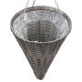 Maceteros colgantes 2 unidades ratán sintético gris de vidaXL, Maceteros y jardineras - Ref: Foro24-46956, Precio: 38,99 €, D...