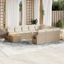 11-piece garden sofa set with beige synthetic rattan cushions by , Modular outdoor sofas - Ref: Foro24-3224749, Price: 810,99...