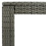 Gray synthetic rattan high garden table 140.5x60.5x110.5 cm by vidaXL, Garden tables - Ref: Foro24-45878, Price: 114,93 €, Di...