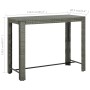 Gray synthetic rattan high garden table 140.5x60.5x110.5 cm by vidaXL, Garden tables - Ref: Foro24-45878, Price: 114,93 €, Di...