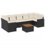 8-piece garden sofa set and black synthetic rattan cushions by , Garden sets - Ref: Foro24-3256364, Price: 476,03 €, Discount: %