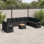 11-piece garden sofa set and black synthetic rattan cushions by , Garden sets - Ref: Foro24-3256965, Price: 847,70 €, Discoun...