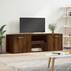 Oak brown engineered wood TV cabinet 120x34x37 cm by , TV Furniture - Ref: Foro24-833558, Price: 60,31 €, Discount: %