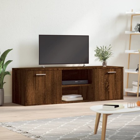 Mueble de TV madera de ingeniería marrón roble 120x34x37 cm de , Muebles TV - Ref: Foro24-833558, Precio: 60,31 €, Descuento: %