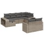 10-teiliges Gartensofa-Set mit grauen synthetischen Rattankissen von , Gartensets - Ref: Foro24-3266240, Preis: 609,63 €, Rab...