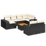 11-teiliges Gartensofa-Set und schwarze synthetische Rattankissen von , Gartensets - Ref: Foro24-3266256, Preis: 604,96 €, Ra...