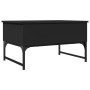 Engineered wood and black metal coffee table 70x50x40 cm by , Coffee table - Ref: Foro24-845371, Price: 61,31 €, Discount: %