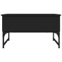 Engineered wood and black metal coffee table 70x50x40 cm by , Coffee table - Ref: Foro24-845371, Price: 61,31 €, Discount: %