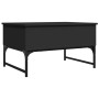 Engineered wood and black metal coffee table 70x50x40 cm by , Coffee table - Ref: Foro24-845371, Price: 61,31 €, Discount: %