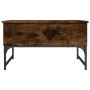 Mesa de centro madera ingeniería y metal roble humo 70x50x40 cm de , Mesas de centro - Ref: Foro24-845373, Precio: 67,72 €, D...