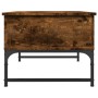 Couchtisch aus geräucherter Eiche aus Holzwerkstoff und Metall, 70 x 50 x 40 cm von , Couchtisch - Ref: Foro24-845373, Preis:...