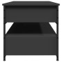 Engineered wood and black metal coffee table 85x50x50 cm by , Coffee table - Ref: Foro24-845386, Price: 94,99 €, Discount: %