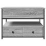 Mesa de centro madera ingeniería metal gris Sonoma 70x50x50 cm de , Mesas de centro - Ref: Foro24-845384, Precio: 97,48 €, De...