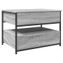 Mesa de centro madera ingeniería metal gris Sonoma 70x50x50 cm de , Mesas de centro - Ref: Foro24-845384, Precio: 97,48 €, De...