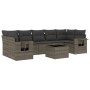 8-teiliges Gartensofa-Set und graue synthetische Rattankissen von , Gartensets - Ref: Foro24-3219939, Preis: 562,26 €, Rabatt: %