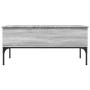 Mesa de centro madera ingeniería metal gris Sonoma 100x50x45cm de , Mesas de centro - Ref: Foro24-845414, Precio: 63,82 €, De...