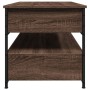 Oak brown metal engineered wood coffee table 85x50x50 cm by , Coffee table - Ref: Foro24-845390, Price: 103,93 €, Discount: %