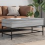 Sonoma gray metal engineered wood coffee table 100x50x45 cm by , Coffee table - Ref: Foro24-845399, Price: 66,08 €, Discount: %