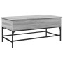 Mesa de centro madera ingeniería metal gris Sonoma 100x50x45 cm de , Mesas de centro - Ref: Foro24-845399, Precio: 66,01 €, D...