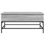 Sonoma gray metal engineered wood coffee table 100x50x45 cm by , Coffee table - Ref: Foro24-845399, Price: 66,08 €, Discount: %