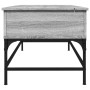 Mesa de centro madera ingeniería metal gris Sonoma 100x50x45 cm de , Mesas de centro - Ref: Foro24-845399, Precio: 66,01 €, D...