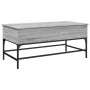 Sonoma gray metal engineered wood coffee table 100x50x45 cm by , Coffee table - Ref: Foro24-845399, Price: 66,08 €, Discount: %