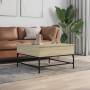 Engineering wood metal coffee table Sonoma oak 80x80x45 cm by , Coffee table - Ref: Foro24-845402, Price: 77,60 €, Discount: %