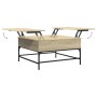 Mesa de centro madera ingeniería metal roble Sonoma 80x80x45 cm de , Mesas de centro - Ref: Foro24-845402, Precio: 77,50 €, D...