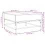 Couchtisch aus technischem Holz und Metall, Sonoma-Eiche, 80 x 80 x 45 cm von , Couchtisch - Ref: Foro24-845402, Preis: 77,60...