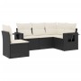 Set de muebles de jardín 5 pzas y cojines ratán sintético negro de , Conjuntos de jardín - Ref: Foro24-3220165, Precio: 348,6...