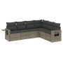 Set de muebles de jardín 6 pzas y cojines ratán sintético gris de , Conjuntos de jardín - Ref: Foro24-3220209, Precio: 421,69...