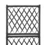 Lattice and flowerbed 1 black synthetic rattan pot 30x30x107 cm by vidaXL, Pots and planters - Ref: Foro24-46930, Price: 63,8...