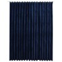 Blackout curtain with hooks dark blue velvet 290x245 cm by vidaXL, Curtains and curtains - Ref: Foro24-134535, Price: 43,97 €...