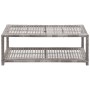 Synthetic gray rattan shoe bench 80x40x30 cm by vidaXL, Shoe racks and shoe organizers - Ref: Foro24-46979, Price: 80,99 €, D...