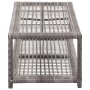 Synthetic gray rattan shoe bench 80x40x30 cm by vidaXL, Shoe racks and shoe organizers - Ref: Foro24-46979, Price: 80,99 €, D...