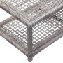 Synthetic gray rattan shoe bench 80x40x30 cm by vidaXL, Shoe racks and shoe organizers - Ref: Foro24-46979, Price: 80,99 €, D...