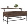 Mesa de centro madera ingeniería metal roble marrón 100x50x45cm de , Mesas de centro - Ref: Foro24-845400, Precio: 66,91 €, D...