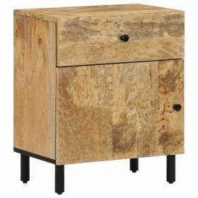 Nachttisch aus massivem Mangoholz, 50 x 33 x 60 cm von , Nachttische - Ref: Foro24-356899, Preis: 93,23 €, Rabatt: %