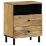 Mesita de noche madera maciza de mango 50x33x60 cm de , Mesitas de noche - Ref: Foro24-356901, Precio: 101,99 €, Descuento: %