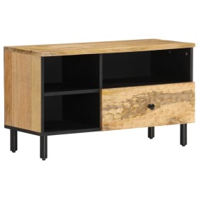 Mueble de TV madera maciza de mango 80x33x46 cm de , Muebles TV - Ref: Foro24-356908, Precio: 97,99 €, Descuento: %