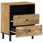 Mesita de noche madera maciza de mango 50x33x60 cm de , Mesitas de noche - Ref: Foro24-356901, Precio: 101,99 €, Descuento: %