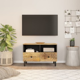 Solid mango wood TV cabinet 70x33x46 cm by , TV Furniture - Ref: Foro24-356892, Price: 105,99 €, Discount: %